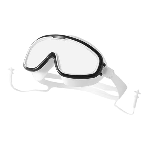 Kinder-Schwimmbrille, Kinder-Schnorchelbrille, Anti-Beschlag, 180-Grad-Brille, klare Sicht, Kinder-Schnorchelausrüstung, PC-Gläser, Brille für Jugendliche zum Tauchen, Schnorcheln, Schwimmen von zwxqe