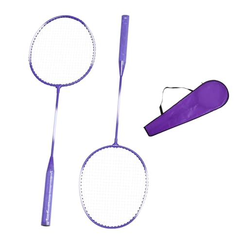 Komplettes Badminton-Set | Anfänger-Badminton-Kit | Familien-Badminton-Set, erschwingliches Badmintonschläger-Set für Kinder und Erwachsene, leichte Badmintonschläger, langlebige Badmintonausrüstung von zwxqe