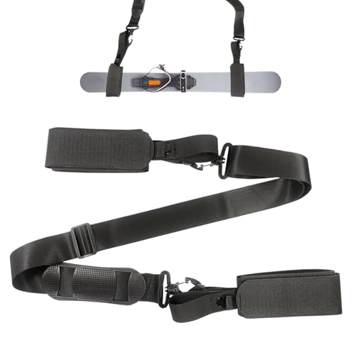 Snowboard Shoulder Strap, Adjustable Ski Carrier Belt, Snowboard Shoulder Sling, Ski Gear Transport Strap, Ski Carrier for Snowboard, Ski and Snowboard Shoulder Strap, Ski Gear Shoulder Sling von zwxqe