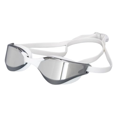Wasserdichte Schutzbrille | Unterwasserbrillen | Antibeschlag-Schwimmbrille, UV-Schutz-Schwimmbrille, verschreibungspflichtige Schwimmbrille, Silikon--Rennbrille, klare Sicht für erwachsene Männe von zwxqe