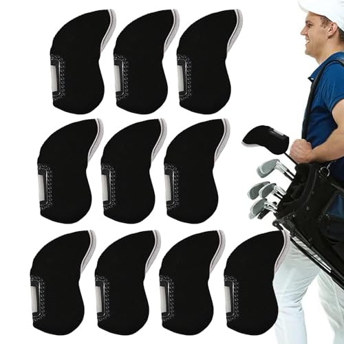 Golfschlägerhauben – Transparentes Eisen-Golfschläger-Set, Tauchstoff, Golfschlägerhauben für die meisten Standard-Eisen von zwxqe