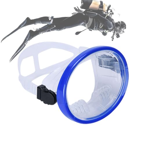 Schnorchelausrüstung, Fisherman Freitauchbrille – Vollgesichtsabdeckung, Freitauch-Schnorchelbrille, Speerfischerbrille für klare Unterwassersicht von zwxqe