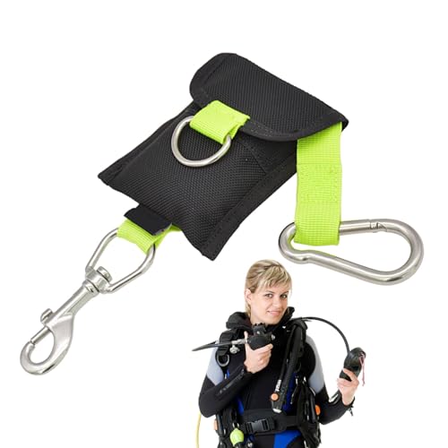 zwxqe Scuba-Schlüsselband, 2,5 m, Sicherheits-Umhängeband für freies Tauchen, Tauchpartner, Anti-Verlust-Gurt mit Karabiner, Tauchzubehör für Unterwasser-Tauchen, Schnorcheln von zwxqe