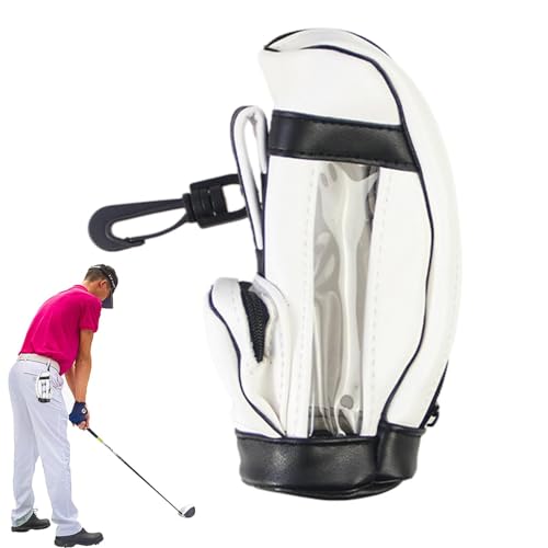 Tragbare Golfball-Aufbewahrung, Mini-Golfball-Tasche, kompakter Golfball-Träger | wasserdichte PU-Golf-Zubehörtasche, kompakter und robuster Golfballhalter für die Organisation von Golfzubehör von zwxqe