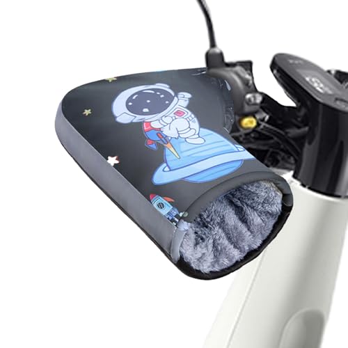 zwxqe Winter-Motorradhandschuhe, reflektierende Lenkerhandschuhe, Schneemobil-Fahrradhandschuhe, Roller-Handmuffs, kaltes Wetter, Reitausrüstung, Cartoon-Motorradhandschuhe, Lenkermuffs für Biker von zwxqe