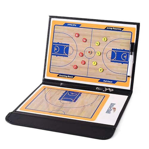 zxhrybh Faltbares Taktikboard Basketball, Taktiktafel Basketball für Trainer, Profi Basketball Coaching Board, für Basketball-Strategieplaner von zxhrybh